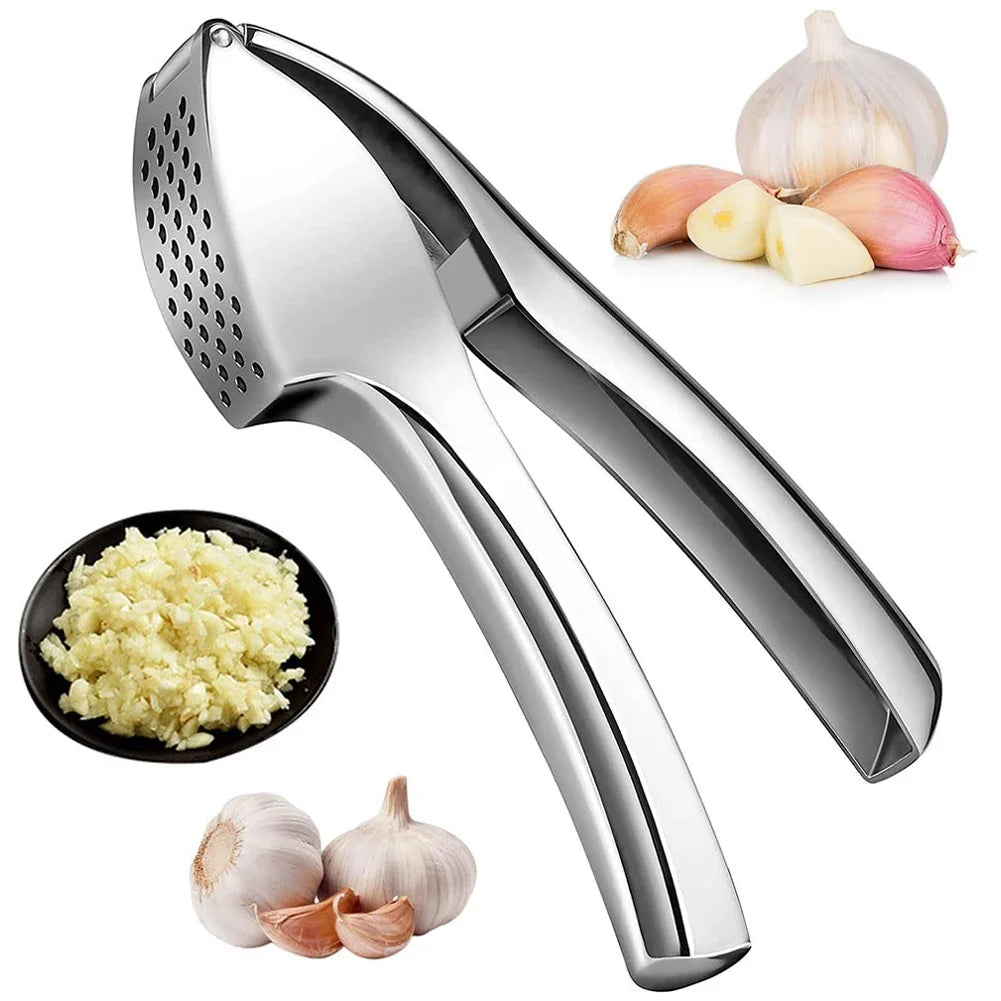 Garlic Press Stainless Steel Garlic Mincer Garlic Crusher